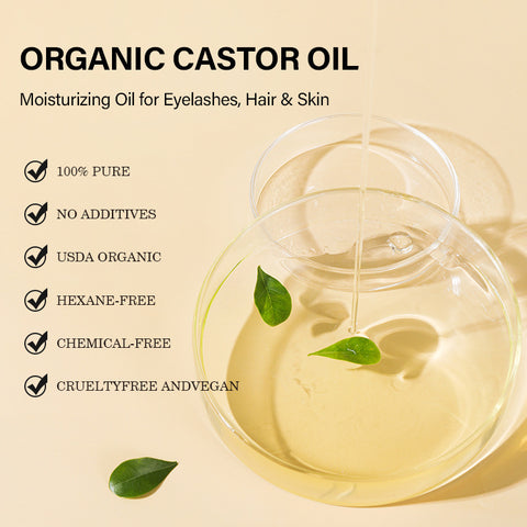 Castor Oil for Skin, Hair & Eyebrow Care